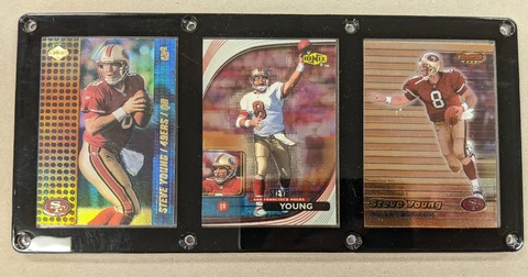 STEVE YOUNG 3 CARD PLAQUE  SAN FRANCISCO 49ERS Cover