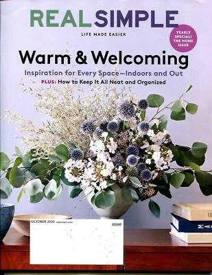 Real Simple Magazine October 2020 - Warm & Welcoming Inspiration for Every Space - Image 1 of 4