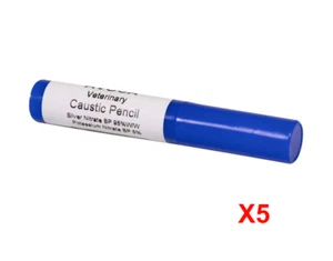 Avoca Veterinary Caustic Pencil Pet Dog Cat Nails 95% Silver Nitrate - Pack of 5 - Picture 1 of 1