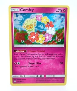 Comfey 93/145 Holo Rare Guardians Rising 2017 - Pokemon Card TCG (NM) - Picture 1 of 4