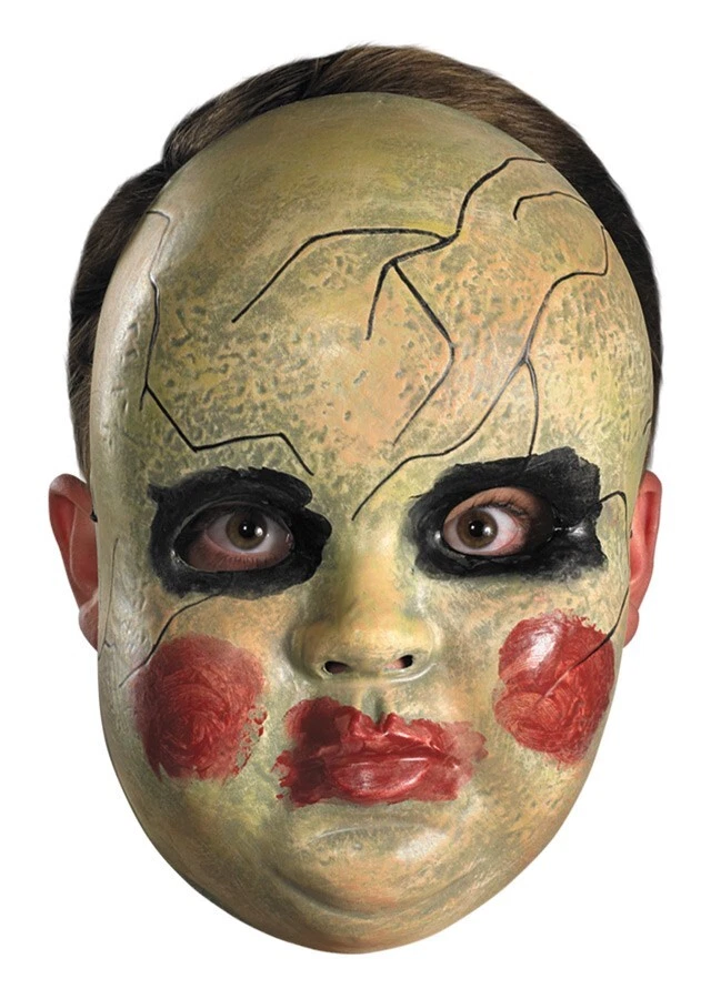 Smeary Doll Face Mask Creepy - Image 1 of 1