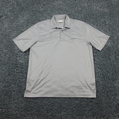 Greg Norman Shirt Mens Large Gray Geometric PlayDry Golf Polo Pullover - Image 1 of 4