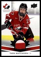 2014-15 Upper Deck Team Canada Juniors Base Jerseys Tara Watchorn Canada #207