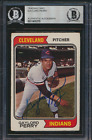 1974 Topps #35 Gaylord Perry Indians In Person Auto BGS Authentic HOF