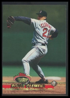 1993 Stadium Club #748 Roger Clemens Baseball Boston Red Sox card - Image 1 of 2
