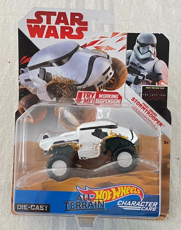 Disney Star Wars Hot Wheels PRIMER PEDIDO Die-Cast Todo Terreno Personaje Coche NUEVO Foto 1 de 1