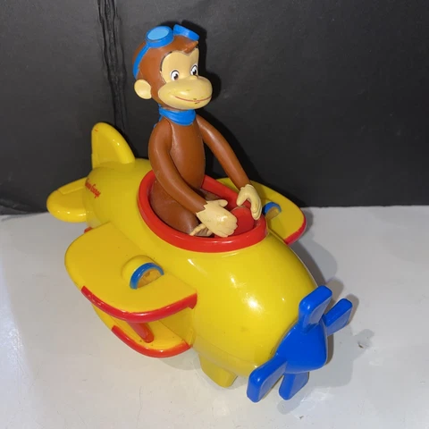 Curious George Vintage 2006 Universal Studio Marvel Toys Plane Working Cover