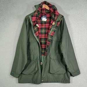 Vintage Woolrich Coat Hunting Parka Mens XL Wool Plaid lined chore Field Jacket - Picture 1 of 19