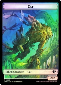 Cat Token 2/2 FOIL - 0005 - Commander Masters CMM MTG - Imagen 1 de 1
