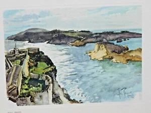 ALDO RAIMONDI - ISLAS TREMITI - IMPRESIÓN DE LOS AÑOS 50 - TURISMO DE MODA - SIN ENMARCAR - Imagen 1 de 5