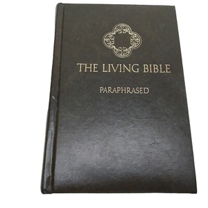 The Living Bible Tyndale Paraphrased Green Mottled Bonded Leather 1971 - Imagen 1 de 8