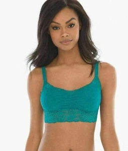 Soma Bralette M Allover Lace Scoopneck Bra Deep Lake Green - Picture 1 of 5