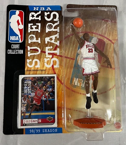 MICHAEL JORDAN NBA SUPER STARS Figure White Jersey 98 / 99 Season Living Legends Cover