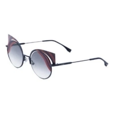 Fendi FF0215/S OM1 MTDK синий женщин кошачий глаз солнцезащитные очки w/серый градиент линзы новый - Изображение 1 из 4