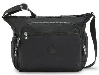 Kipling GABBIE Medium Shoulder Bag - Black Noir RRP £93 - Image 1 of 4