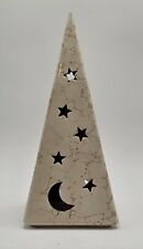 Partylite P0161 Pyramid Galaxy Tealight Candle Holder Moon and Stars Retired 10"
