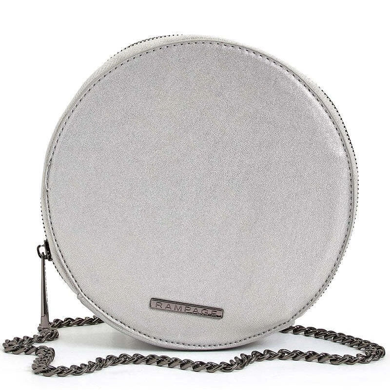 ¡Nuevo! Bandolera Rampage convertible metálica de hombro redondo para mujer Foto 1 de 1