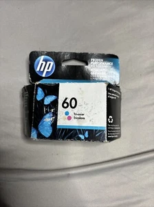 NEW Genuine OEM HP 60 TRI-COLOR Standard Yield Ink Cartridge Exp 05/2022 ax - Picture 1 of 2