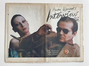 Andy Warhol’s Interview Magazine April 1974 Jack Nicolson/Anjelica Huston Cover! - Picture 1 of 2