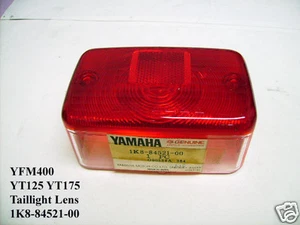 Yamaha YT125 YT175 RS100 RS125 Taillight Lens NOS YFM400 TAIL LENS 1K8-84521-00 - Picture 1 of 2