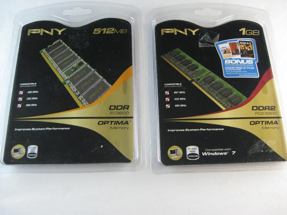 NIP PNY OPTIMA Desktop Memory 1GB and 512MB - Image 1 of 4