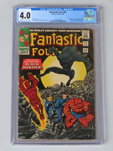 Fantastic Four #52 (1966) - CGC 4.0 - Silver Age -  1st Black Panther