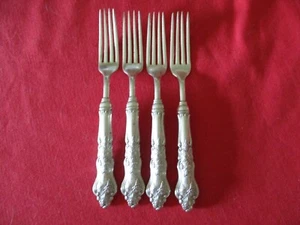 (4) American Sl Co. Silverplate Hollow Handle Dinner Forks, 1906 Moselle #2 - Picture 1 of 6