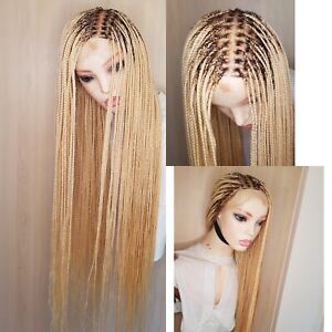 Full Lace Wig, Knotless braids Wig,  Blonde Wig, Beautiful Braided Wigs