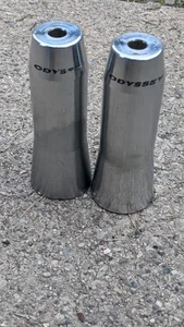 Odyssey Liberty BMX Pegs Old School BMX USED Silver Steel Cone Barrel - Picture 1 of 10
