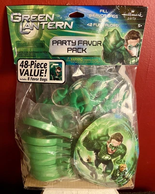 Hallmark Green Lantern Fiesta Favor Pack DC Comics Cumpleaños Bolsa de 48 Piezas Foto 1 de 2