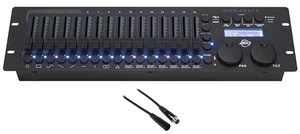 American DJ ADJ DMX FX512 19" 512 channels DMX Lighting Controller Console+Cable - Picture 1 of 8