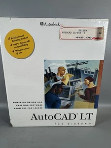 Sealed AutoCAD LT for Windows Release 1 - 1994 Autodesk CAD Software - Picture 1 of 10