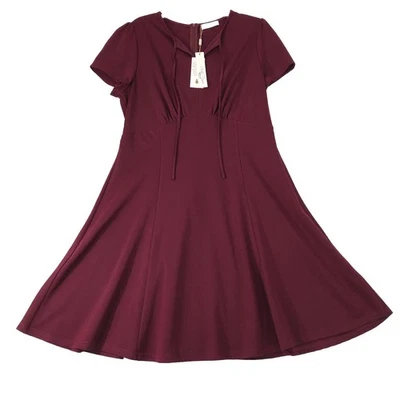 Vestido Belle Poque Para Mujer Talla Grande 2XL Rojo Oscuro Elegante Retro Cremallera Trasera Nuevo con Etiquetas Foto 1 de 4