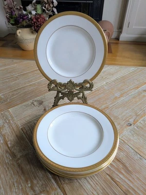 Royal Doulton Royal Gold H.4980 Side Plates 16.5cm  x2  #B - Image 1 of 4