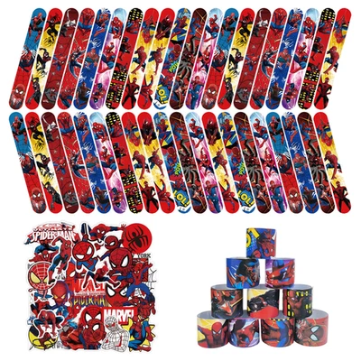 90 piezas pulseras Spiderman Slap, 40 piezas pulsera Spiderman y 50 piezas pegatina Spiderman Foto 1 de 4