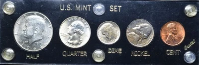 1964-P Brilliant Uncirculated Coin GEM/CHOICE in a BLACK Capital Holder - Image 1 of 4