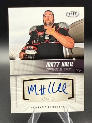 Matt Halil 2012 Sage USC Trojans Card #A45 Authentic Autographed Football Card - Image 1 of 3