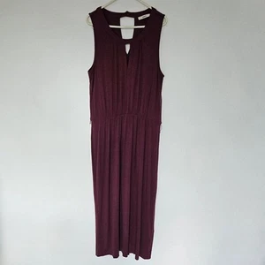 Oasis maxi dress berry purple medium 10-12 long summer holidays jersey tank - Picture 1 of 11
