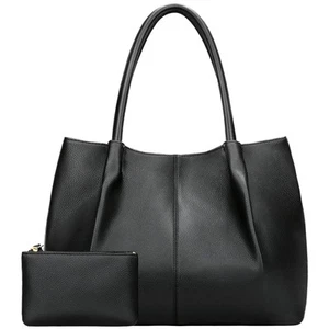 Tote Bag for Women Vegan Leather Shoulder Purse Large Capacity Travel Bag (Bl... - Picture 1 of 7