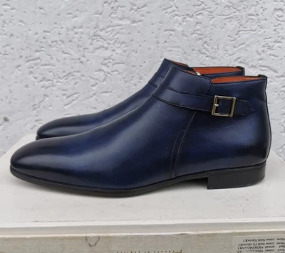 Santoni Botines Hombre Botas de Cuero US 9 UK 8 Foto 1 de 4