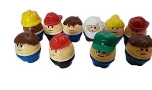 Vintage Lot 10 Little Tikes Toddle Tots Weeble Wobble Chunky People Figuren - Bild 1 von 3