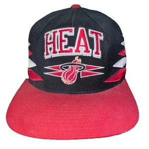 Mitchell & Ness Hardwood Classics Miami Heat NBA Snapback Hat 100% Wool - Imagen 1 de 11