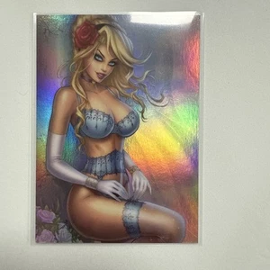 Zenescope Grimm Universe Wonderland PINUP Card 2P Cinderella Foil - Picture 1 of 2