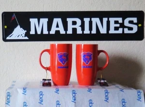 TWO CHICAGO BEARS, HIGH QUALITY, BONE CHINA COFFEE MUGS FROM DUCKHOUSE SPORTS - Picture 1 of 1