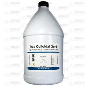 True Colloidal Silver NanoParticles (AgNPs): 200 ppm - 1 US Gallon in Plastic - Picture 1 of 3