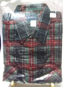 Vintage Sparetime Flanellhemd Herren Gr. L kariert rot, schwarz, grün langarm (B5) - Bild 1 von 4