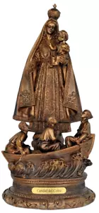 Figura Religiosa Caridad Del Cobre 13" Virgen Patrona De Cuba Resina - Imagen 1 de 2