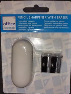 Bleistiftspitzer mit Radiergummi von Office Essentials - NEU - - Picture 1 of 2