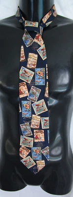 Estampillas de equipaje Tropicals By Tango isla hawaiana impresión 100 % corbata de seda 56" x 4" Foto 1 de 4