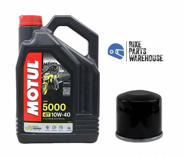KIT DE SERVICIO DE ACEITE Y FILTRO SUZUKI GSXR 600 2002-2003 MOTUL 5000 10W40 Foto 1 de 1